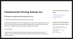 Desktop Screenshot of frankenmuthdrivingschool.com