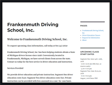 Tablet Screenshot of frankenmuthdrivingschool.com